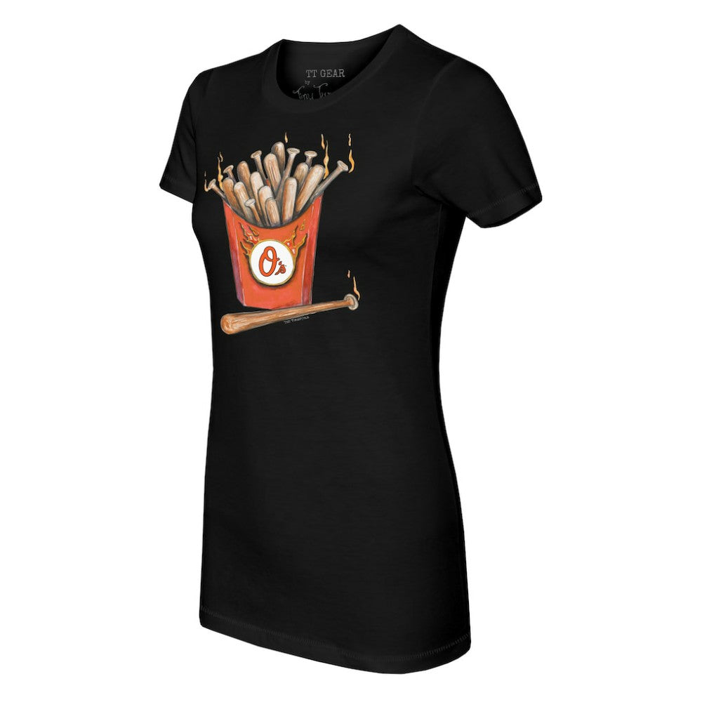 Baltimore Orioles Tiny Turnip Women's Hot Bats T-Shirt - MLB T-shirts