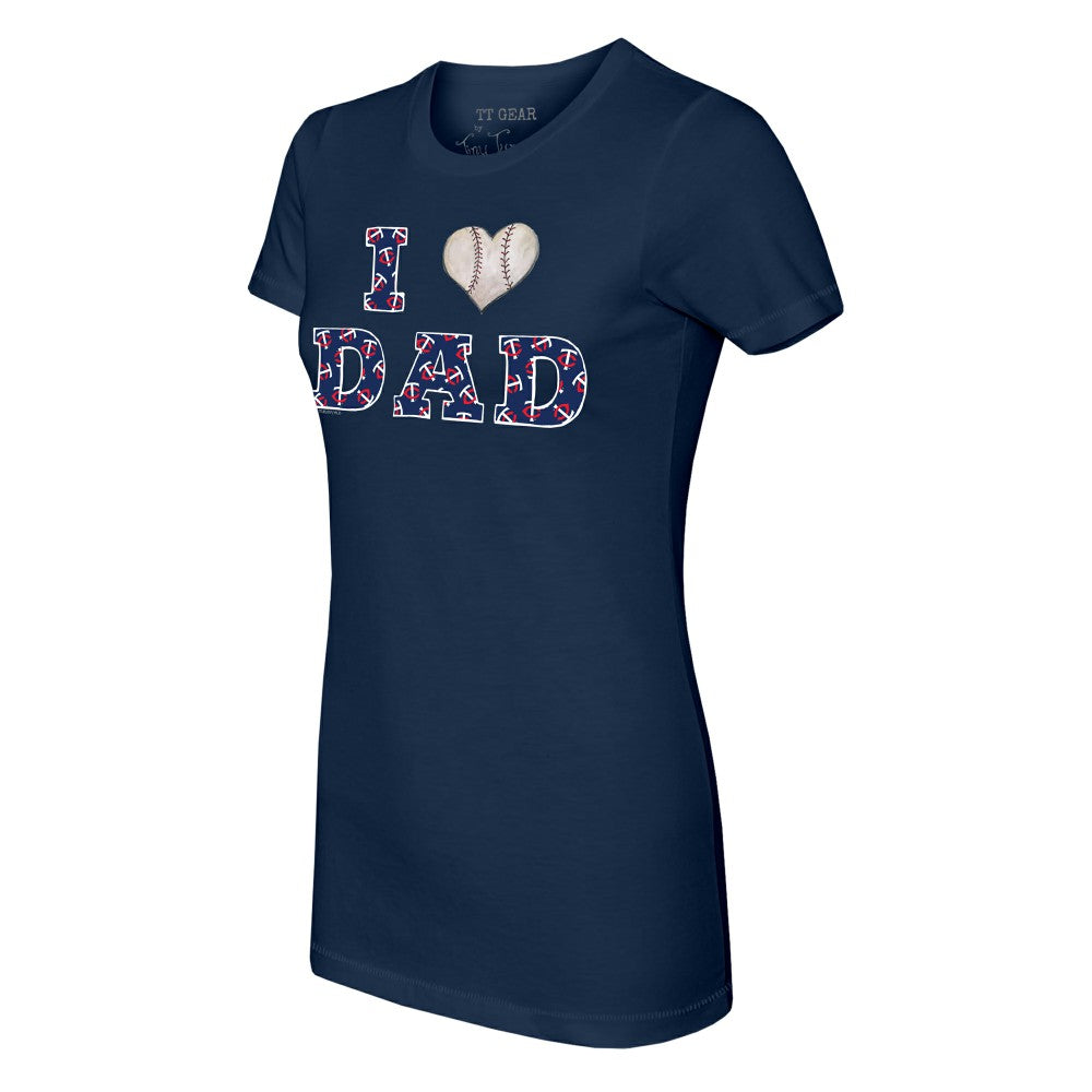 Minnesota Twins Tiny Turnip Women's I Love Dad T-Shirt - MLB T-shirts