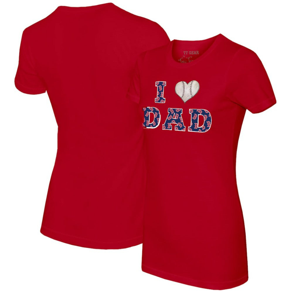 Boston Red Sox Tiny Turnip Women's I Love Dad T-Shirt - MLB T-shirts