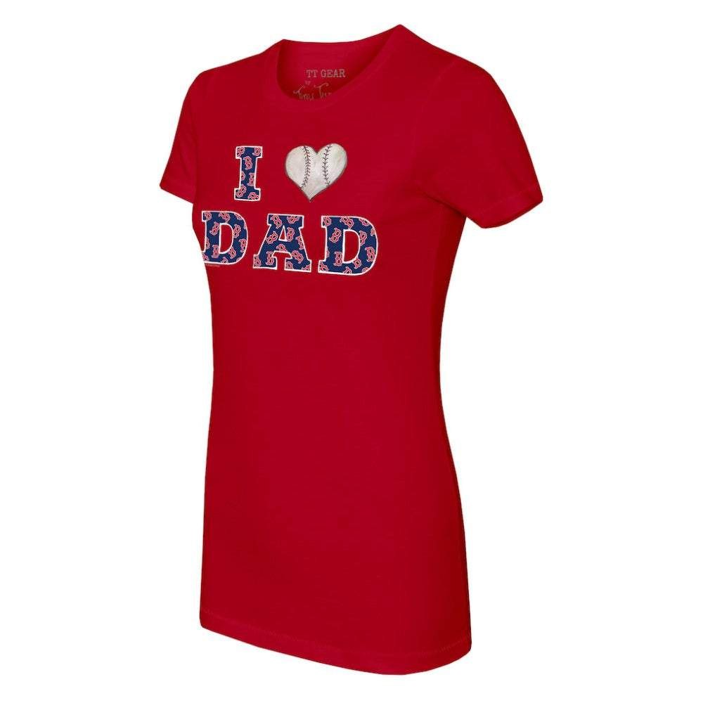 Boston Red Sox Tiny Turnip Women's I Love Dad T-Shirt - MLB T-shirts