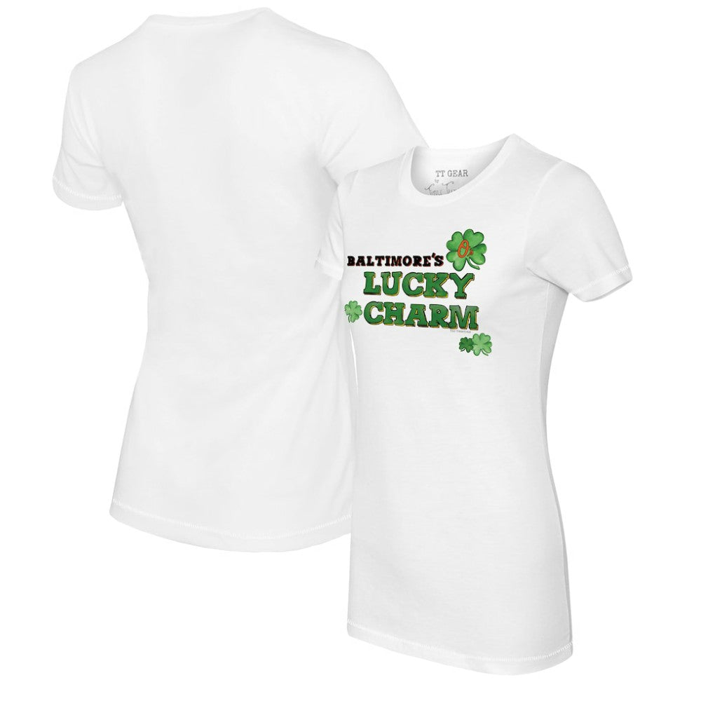 Baltimore Orioles Tiny Turnip Women's Lucky Charm T-Shirt - MLB T-shirts