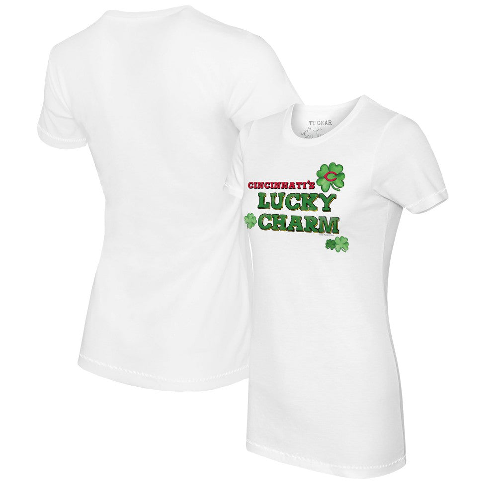Cincinnati Reds Tiny Turnip Women's Lucky Charm T-Shirt - MLB T-shirts
