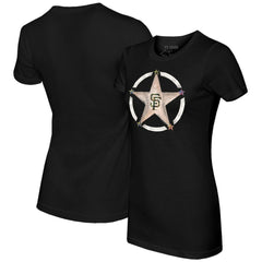 San Francisco Giants Tiny Turnip Women's Military Star T-Shirt - MLB T-shirts
