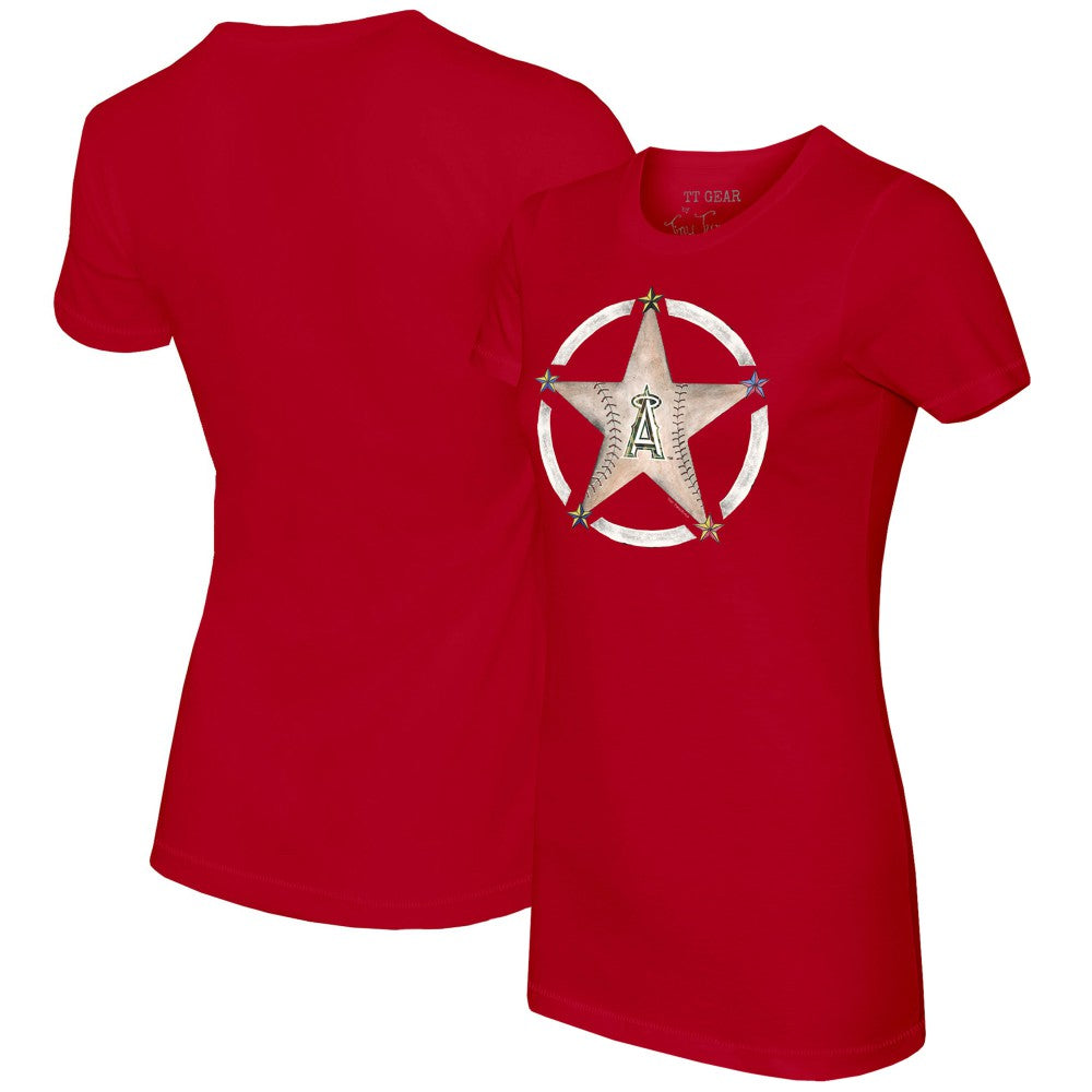 Los Angeles Angels Tiny Turnip Women's Military Star T-Shirt - MLB T-shirts