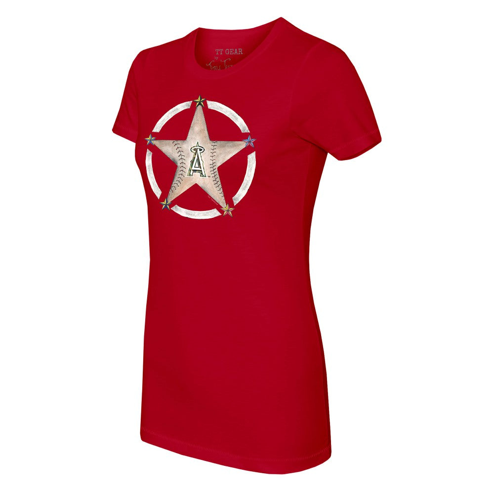 Los Angeles Angels Tiny Turnip Women's Military Star T-Shirt - MLB T-shirts