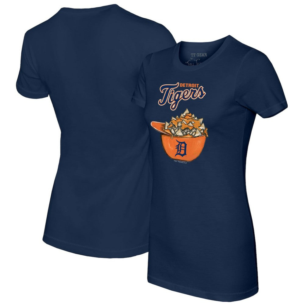 Detroit Tigers Tiny Turnip Women's Nacho Helmet T-Shirt - MLB T-shirts
