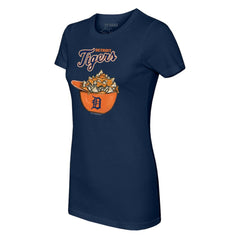 Detroit Tigers Tiny Turnip Women's Nacho Helmet T-Shirt - MLB T-shirts