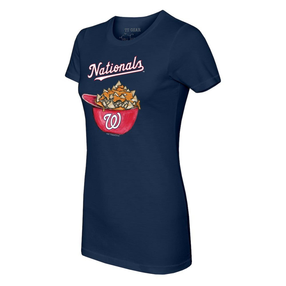 Washington Nationals Tiny Turnip Women's Nacho Helmet T-Shirt - MLB T-shirts