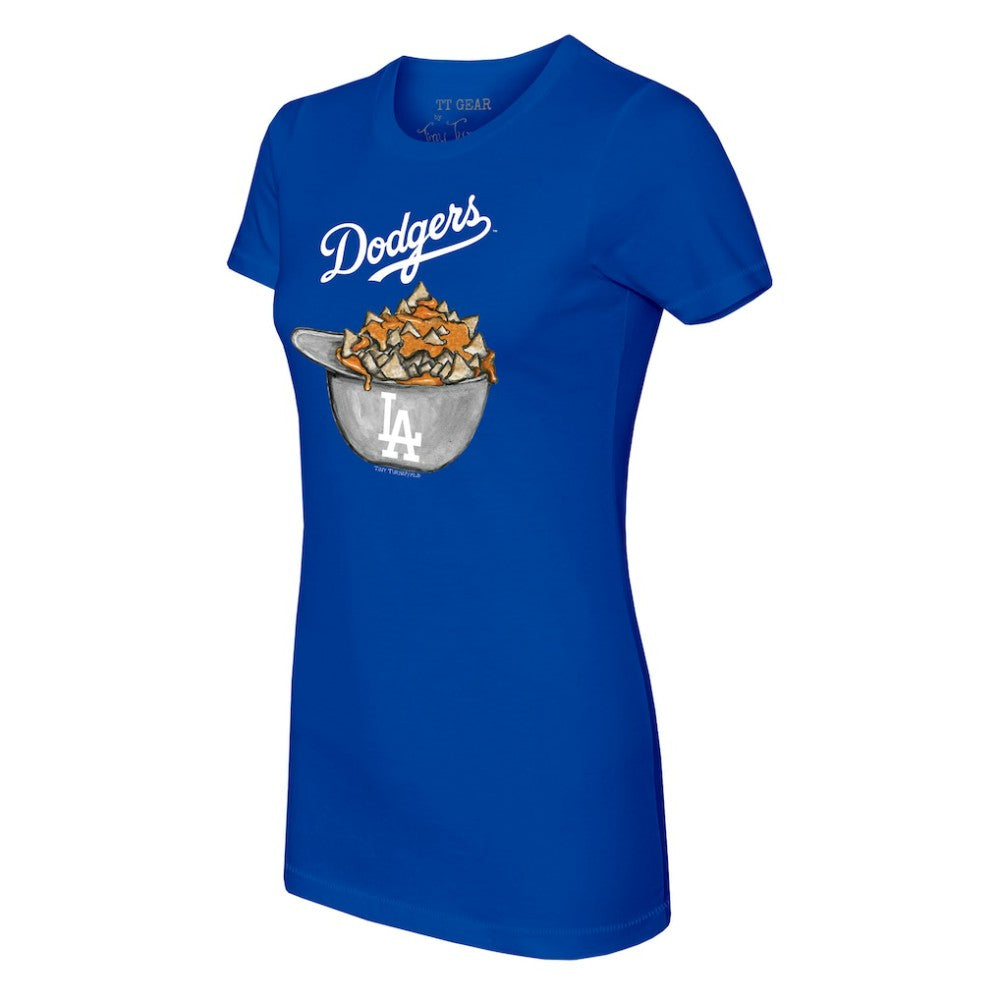 Los Angeles Dodgers Tiny Turnip Women's Nacho Helmet T-Shirt - MLB T-shirts