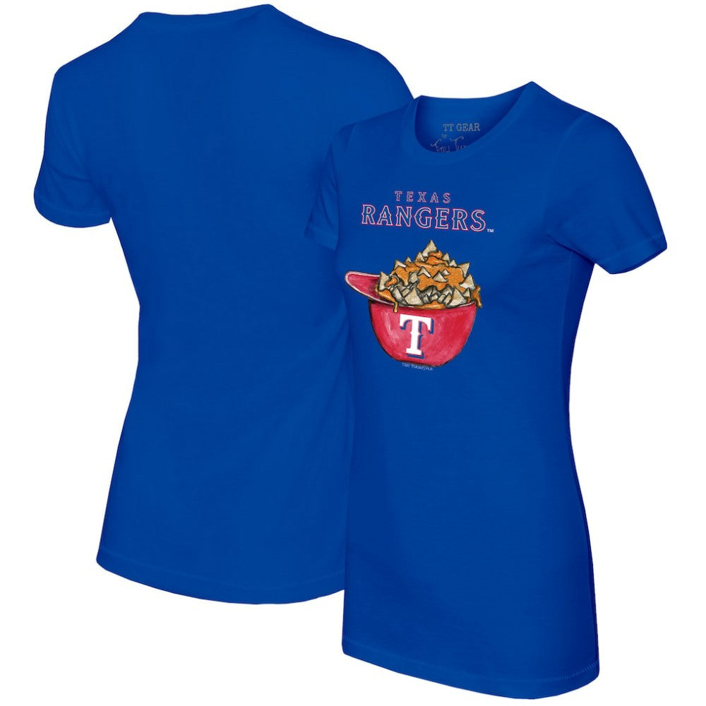 Texas Rangers Tiny Turnip Women's Nacho Helmet T-Shirt - MLB T-shirts