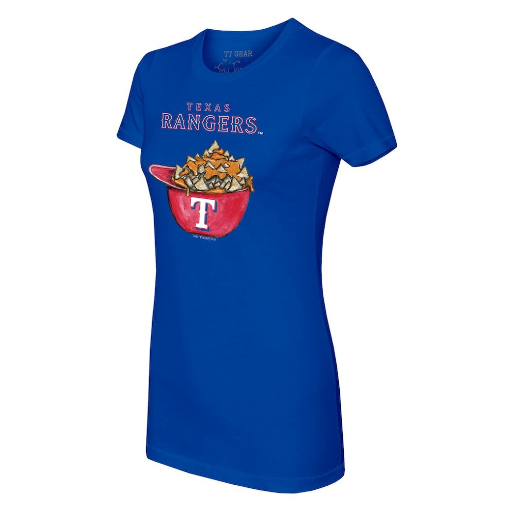 Texas Rangers Tiny Turnip Women's Nacho Helmet T-Shirt - MLB T-shirts