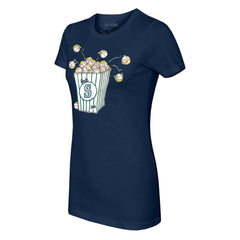 Seattle Mariners Tiny Turnip Women's Popcorn T-Shirt - MLB T-shirts