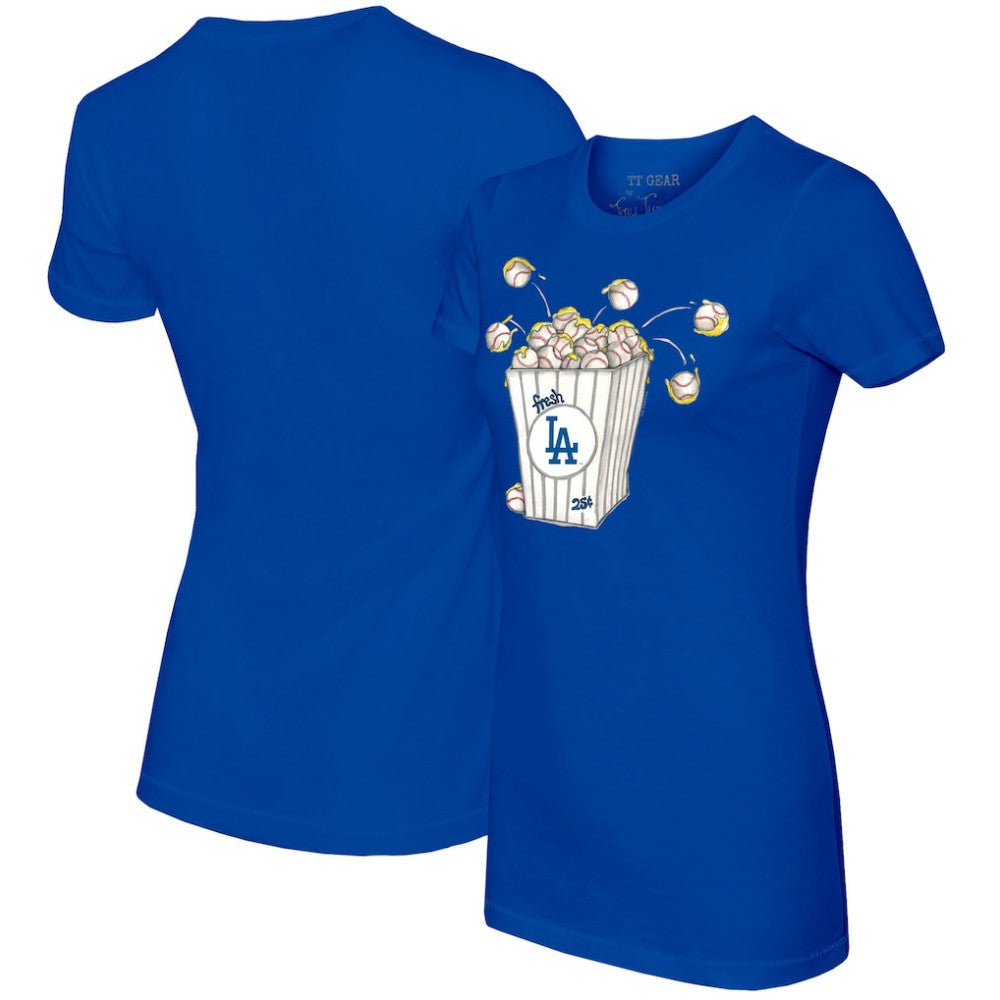 Los Angeles Dodgers Tiny Turnip Women's Popcorn T-Shirt - MLB T-shirts