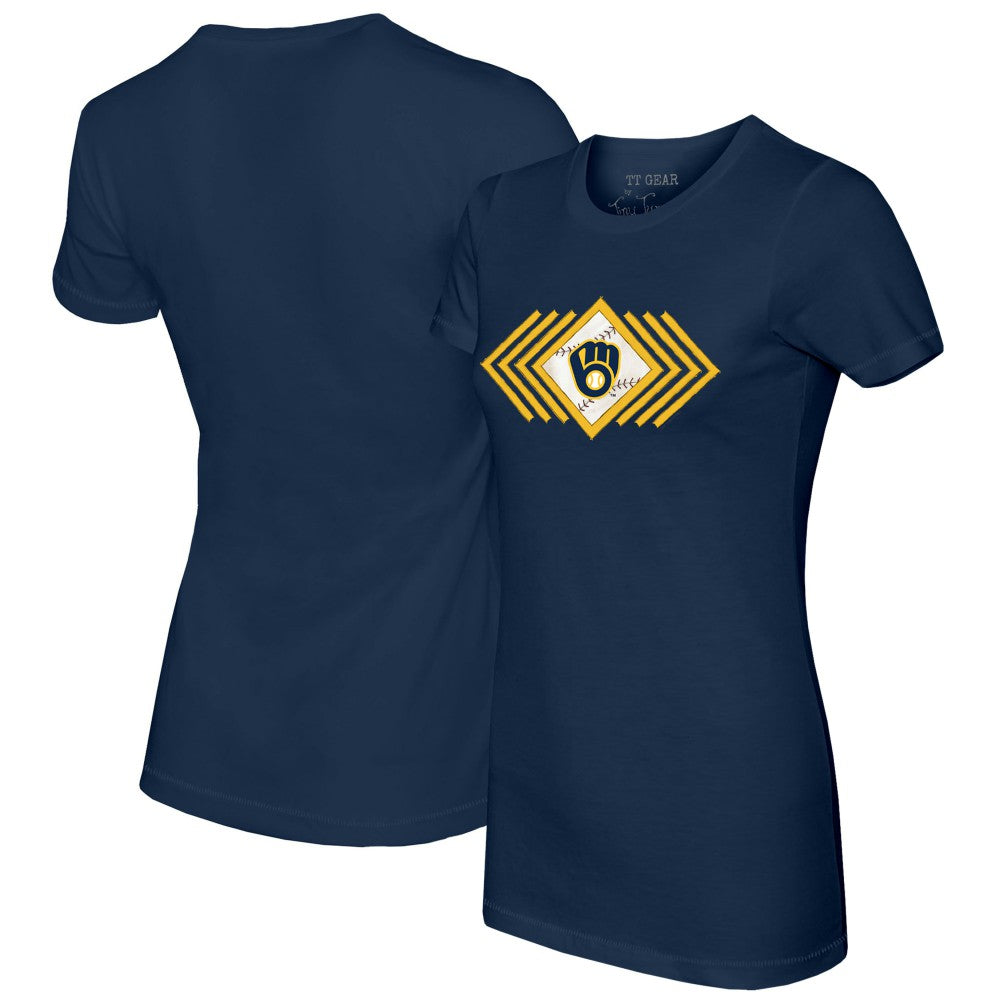 Milwaukee Brewers Tiny Turnip Women's Prism Arrows T-Shirt - MLB T-shirts