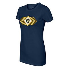 Milwaukee Brewers Tiny Turnip Women's Prism Arrows T-Shirt - MLB T-shirts