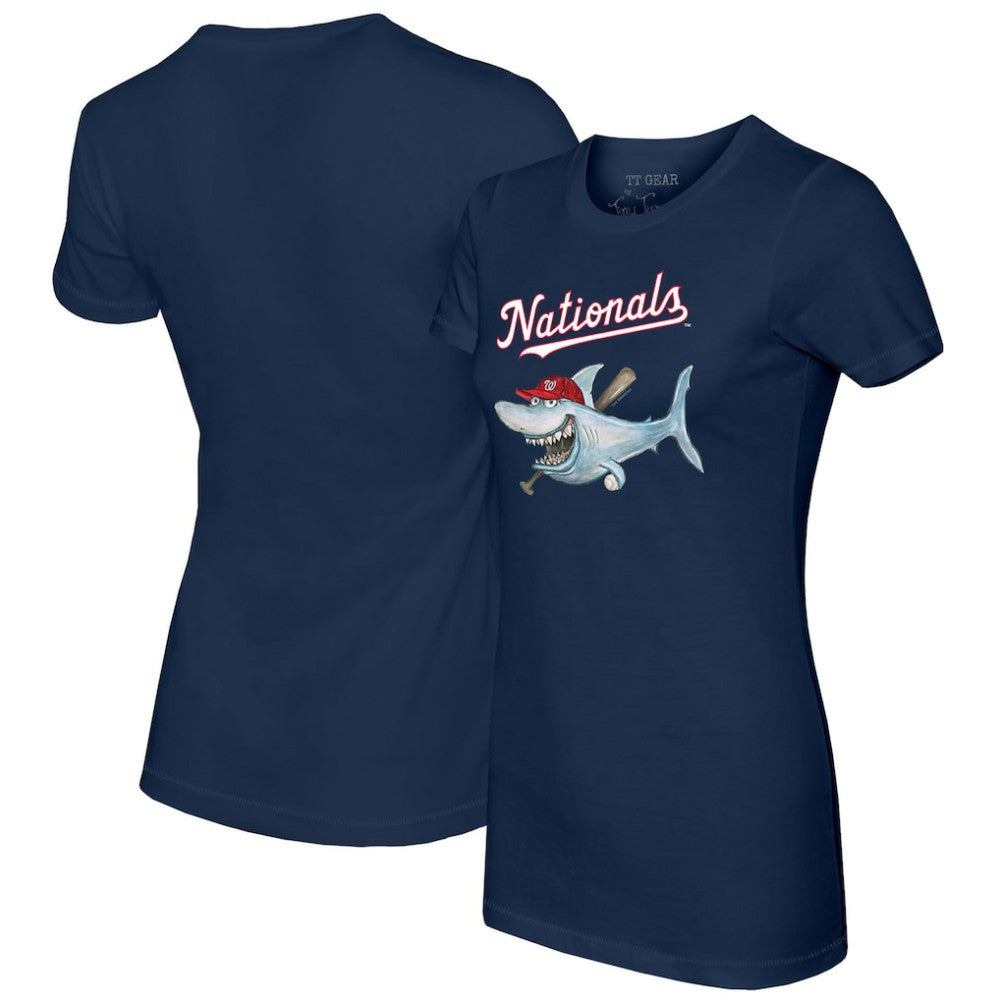 Washington Nationals Tiny Turnip Women's Shark T-Shirt - MLB T-shirts