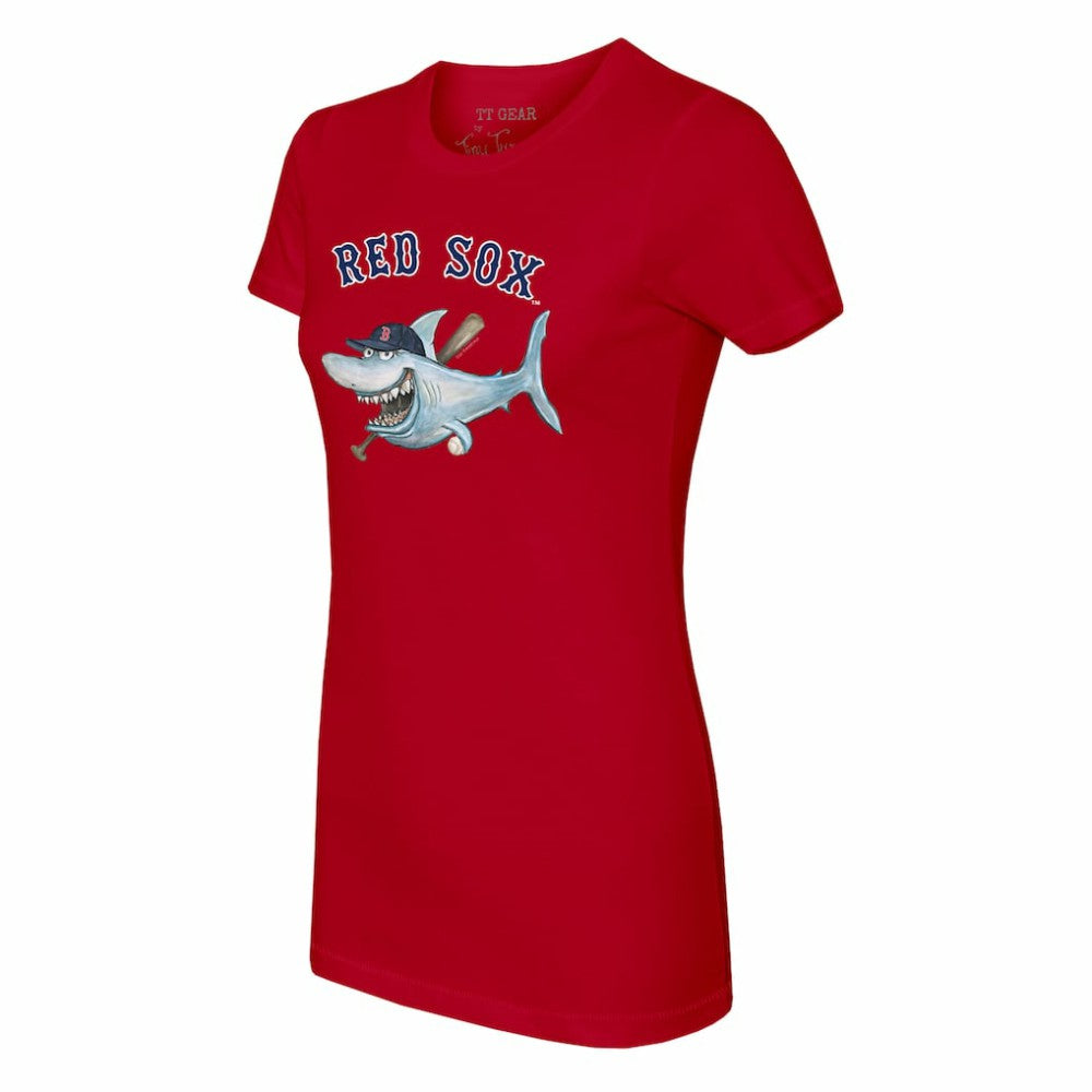 Boston Red Sox Tiny Turnip Women's Shark T-Shirt - MLB T-shirts