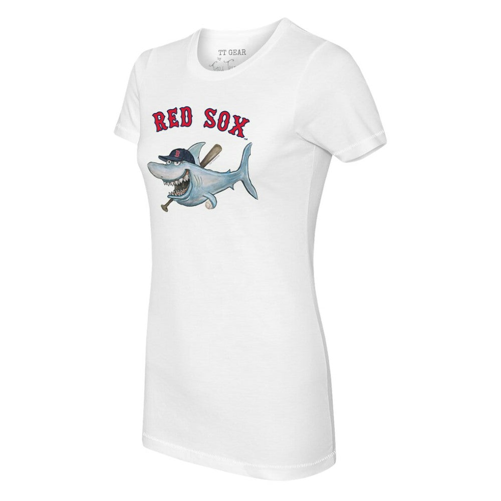 Boston Red Sox Tiny Turnip Women's Shark Logo T-Shirt - MLB T-shirts