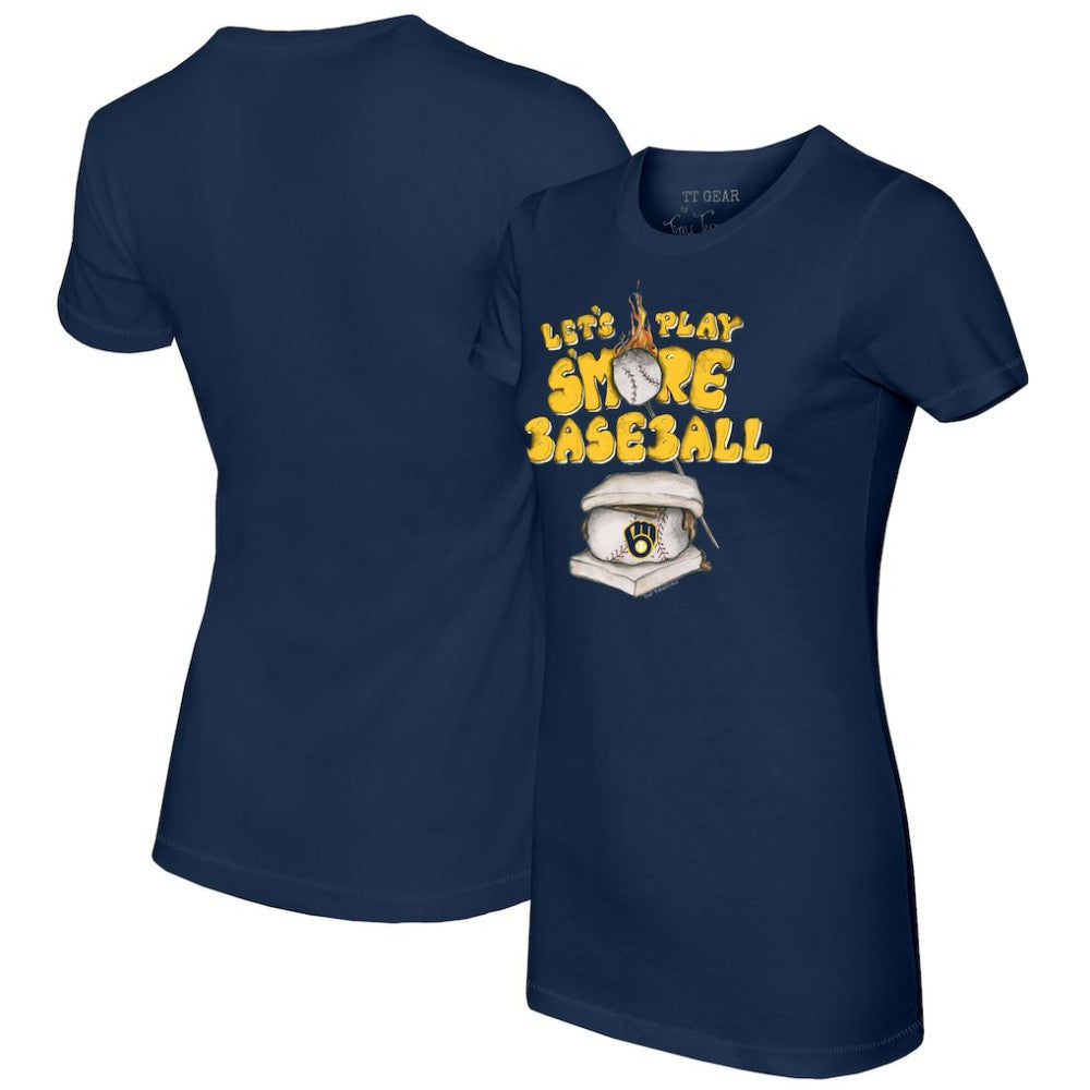 Milwaukee Brewers Tiny Turnip Women's Smores T-Shirt - MLB T-shirts