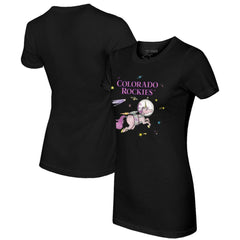 Colorado Rockies Tiny Turnip Women's Space Unicorn T-Shirt - MLB T-shirts
