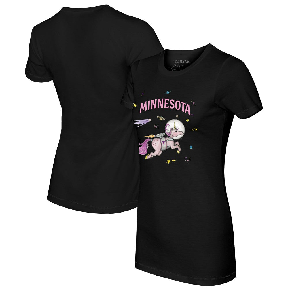 Minnesota Twins Tiny Turnip Women's Space Unicorn T-Shirt - MLB T-shirts