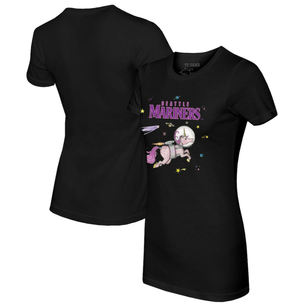 Seattle Mariners Tiny Turnip Women's Space Unicorn T-Shirt - MLB T-shirts