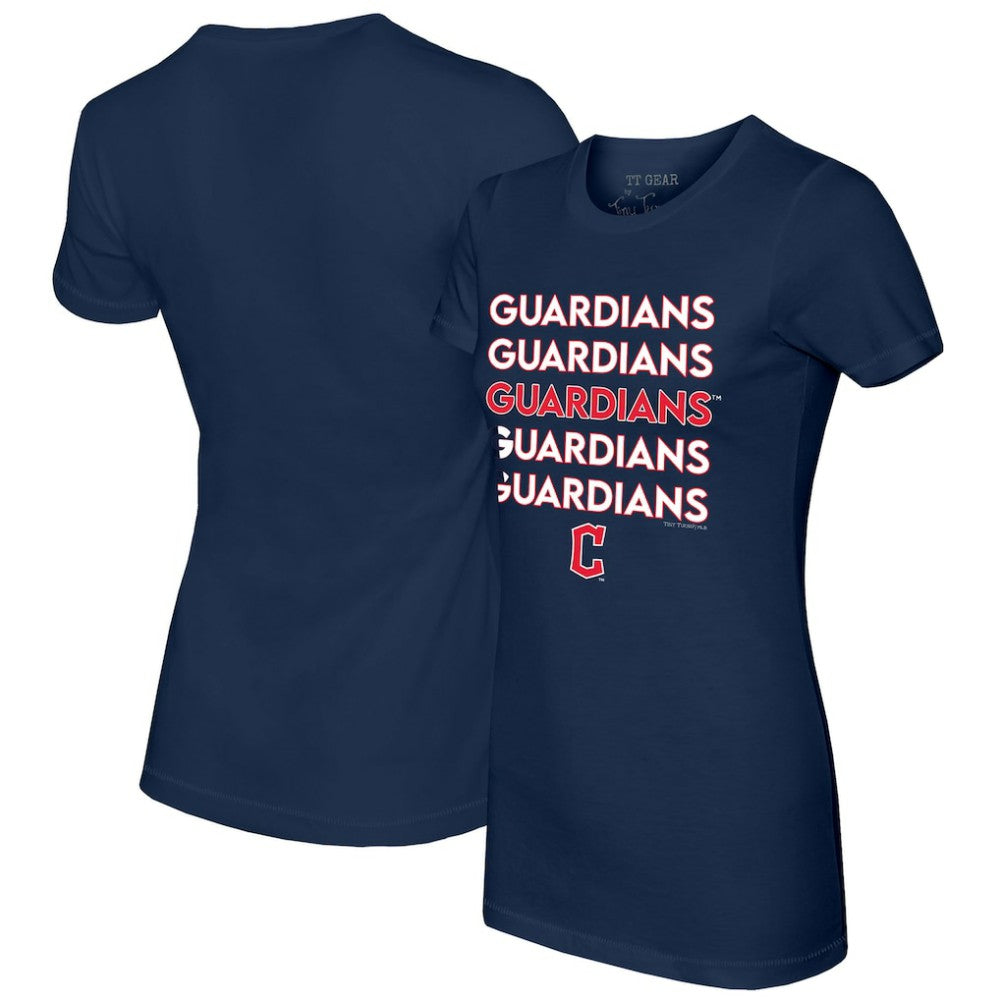 Cleveland Guardians Tiny Turnip Women's Stacked T-Shirt - MLB T-shirts