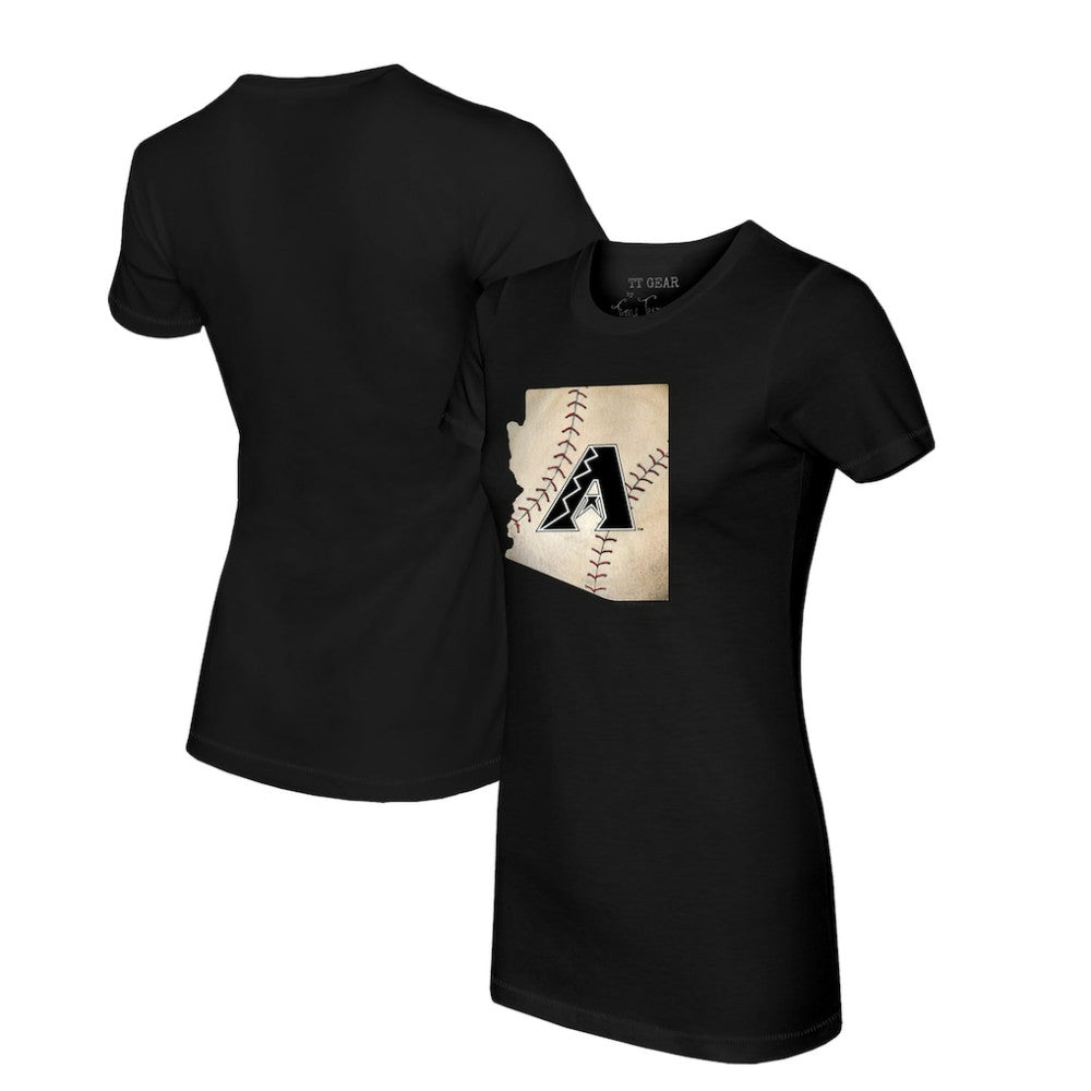 Arizona Diamondbacks Tiny Turnip Women's State Outline T-Shirt - MLB T-shirts