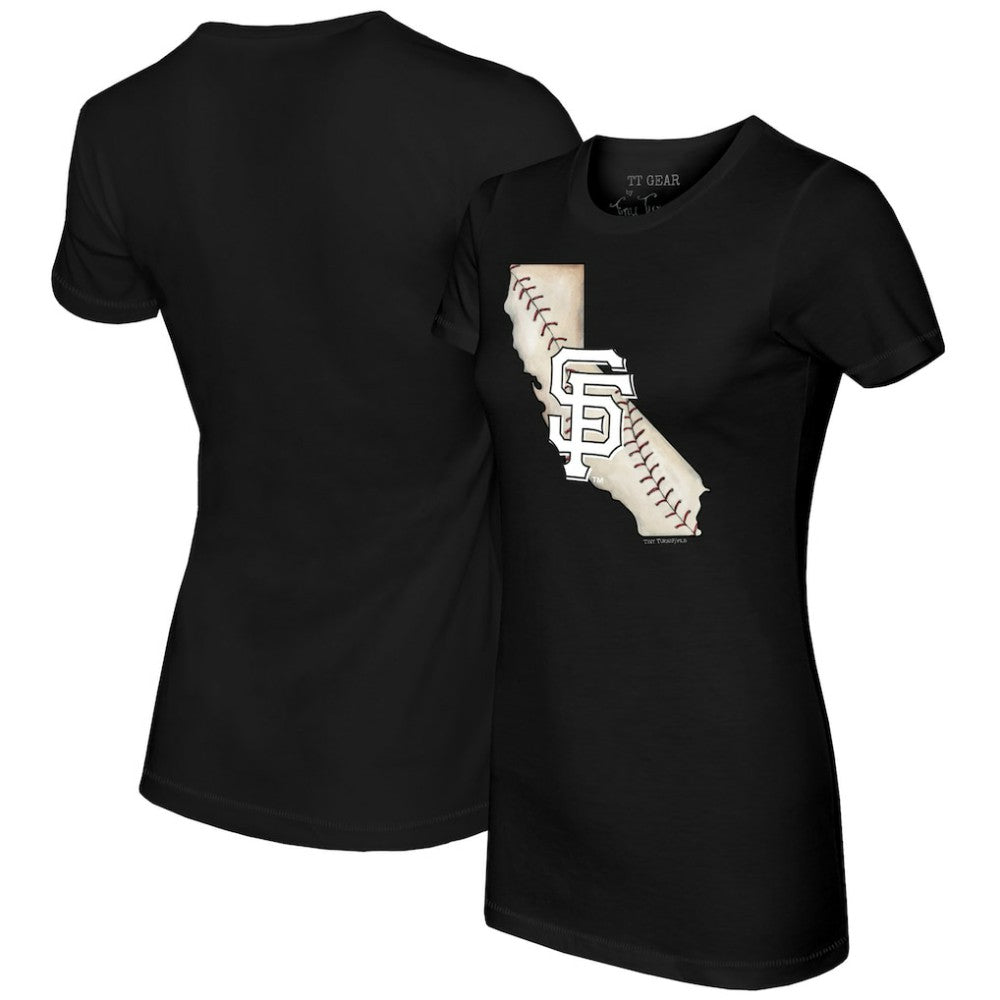 San Francisco Giants Tiny Turnip Women's State Outline T-Shirt - MLB T-shirts