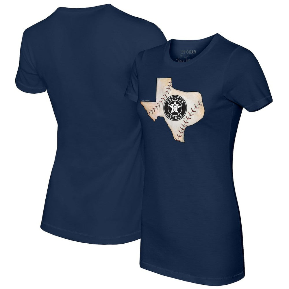 Houston Astros Tiny Turnip Women's State Outline T-Shirt - MLB T-shirts
