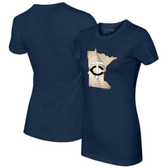 Minnesota Twins Tiny Turnip Women's State Outline T-Shirt - MLB T-shirts