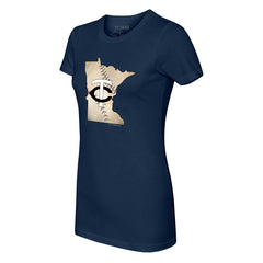 Minnesota Twins Tiny Turnip Women's State Outline T-Shirt - MLB T-shirts
