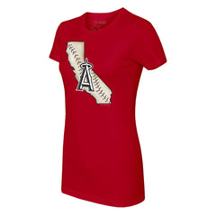 Los Angeles Angels Tiny Turnip Women's State Outline T-Shirt - MLB T-shirts