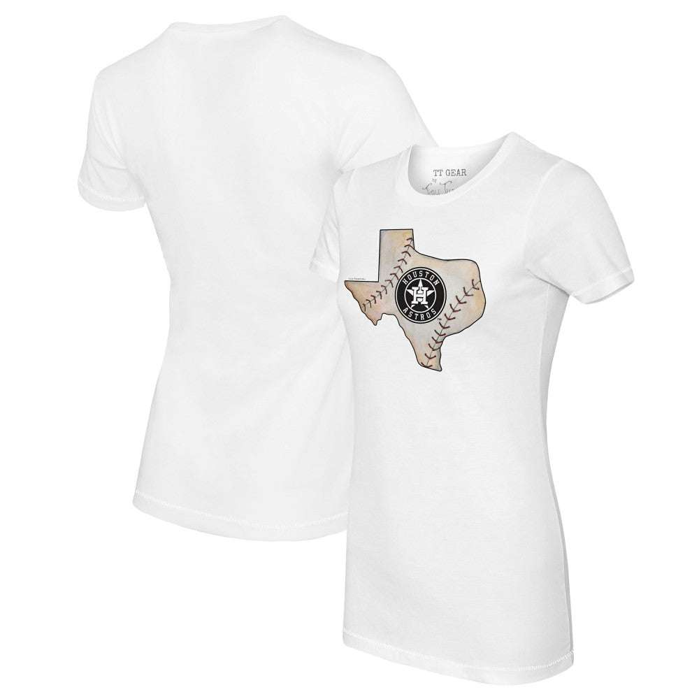 Houston Astros Tiny Turnip Women's State Outline T-Shirt - MLB T-shirts