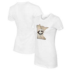 Minnesota Twins Tiny Turnip Women's State Outline T-Shirt - MLB T-shirts