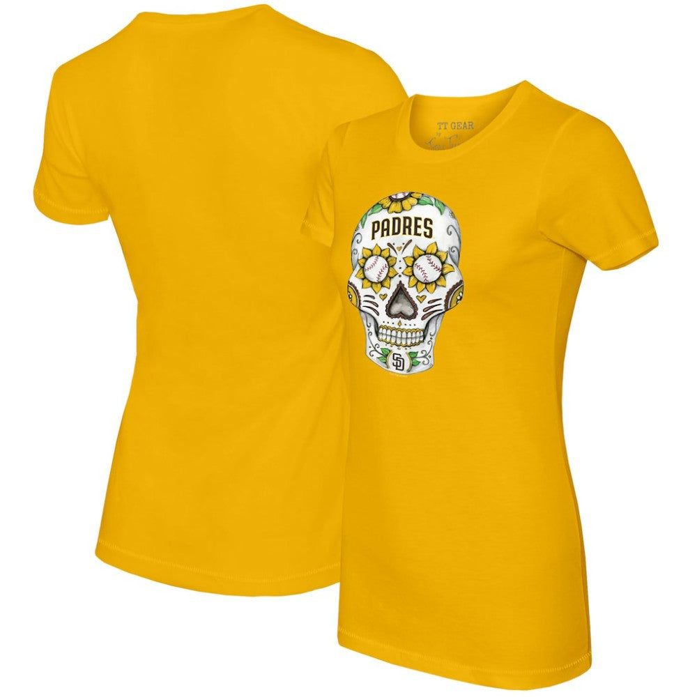 San Diego Padres Tiny Turnip Women's Sugar Skull T-Shirt - MLB T-shirts