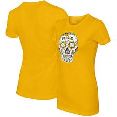 San Diego Padres Tiny Turnip Women's Sugar Skull T-Shirt - MLB T-shirts