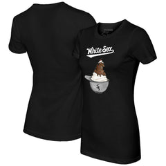 Chicago White Sox Tiny Turnip Women's Sundae Helmet T-Shirt - MLB T-shirts