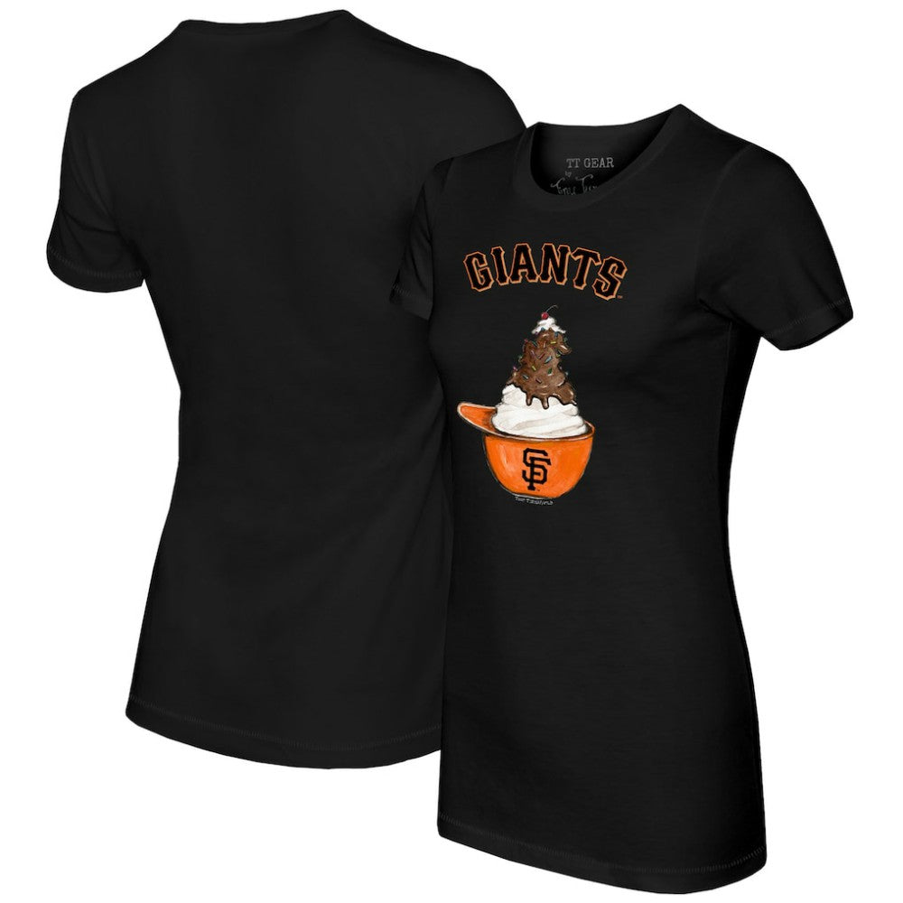 San Francisco Giants Tiny Turnip Women's Sundae Helmet T-Shirt - MLB T-shirts