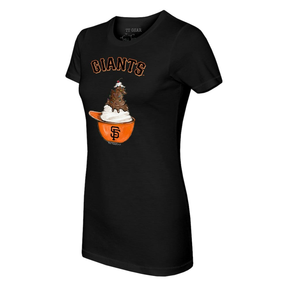 San Francisco Giants Tiny Turnip Women's Sundae Helmet T-Shirt - MLB T-shirts