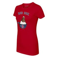 Boston Red Sox Tiny Turnip Women's Sundae Helmet T-Shirt - MLB T-shirts