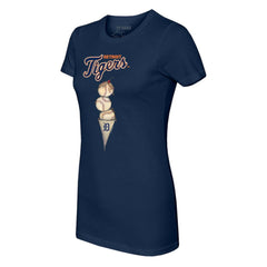 Detroit Tigers Tiny Turnip Women's Triple Scoop T-Shirt - MLB T-shirts