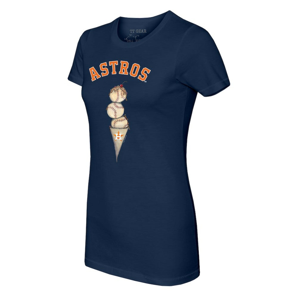 Houston Astros Tiny Turnip Women's Triple Scoop T-Shirt - MLB T-shirts