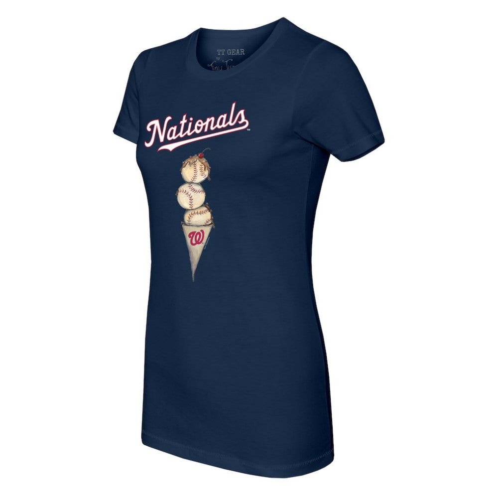Washington Nationals Tiny Turnip Women's Triple Scoop T-Shirt - MLB T-shirts