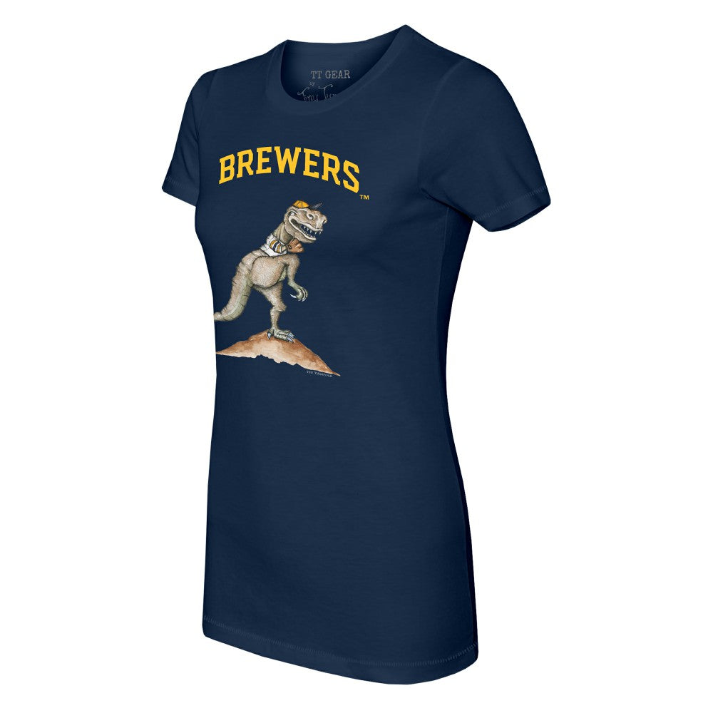 Milwaukee Brewers Tiny Turnip Women's TT Rex T-Shirt - MLB T-shirts