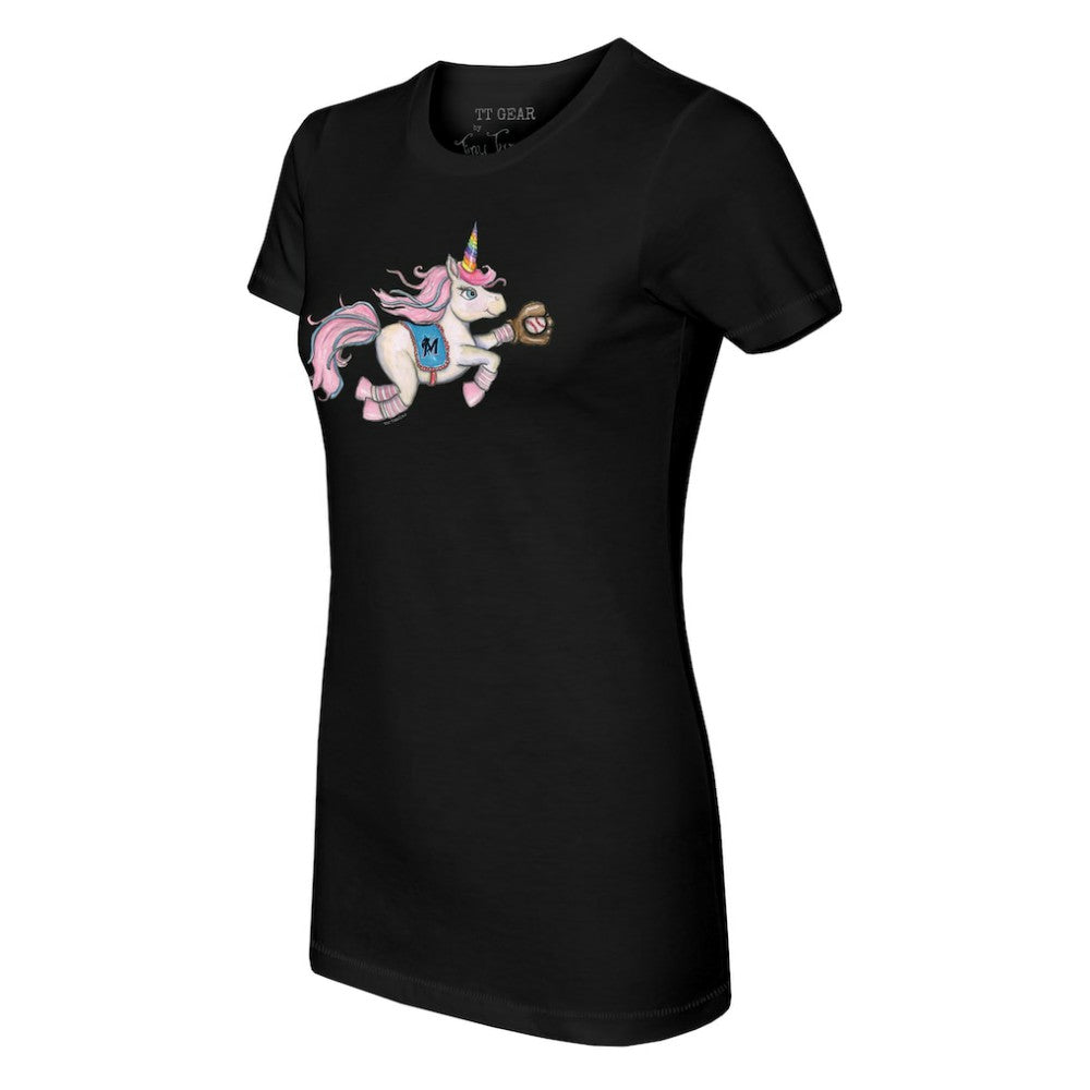Miami Marlins Tiny Turnip Women's Unicorn T-Shirt - MLB T-shirts