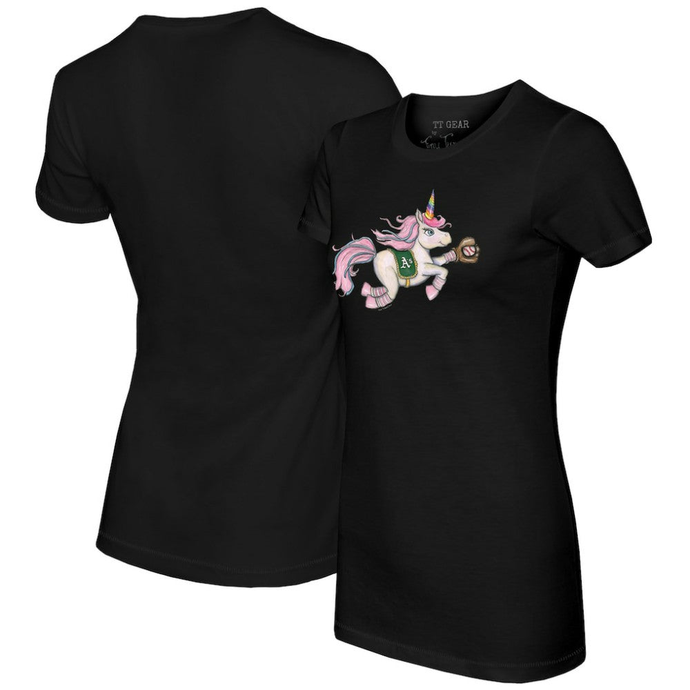 Athletics Tiny Turnip Women's Unicorn T-Shirt - MLB T-shirts