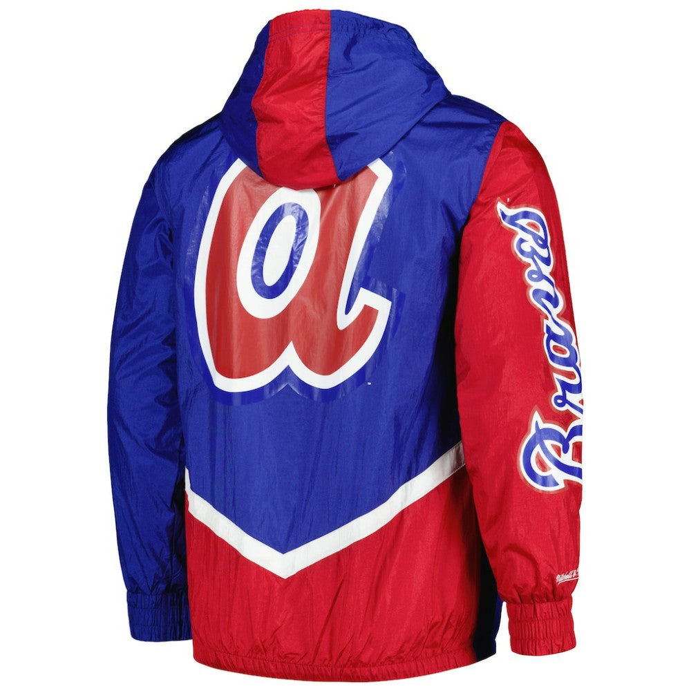 Atlanta Braves Mitchell & Ness Undeniable Full-Zip Hoodie Windbreaker Jacket - MLB Jackets