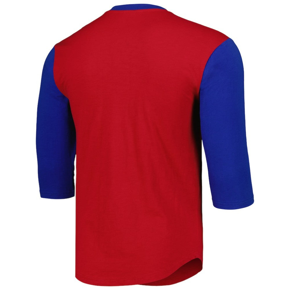 Chicago Cubs Mitchell & Ness Cooperstown Collection Legendary Slub Henley 3/4-Sleeve T-Shirt - MLB T-shirts
