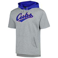 Chicago Cubs Mitchell & Ness Postgame Short Sleeve Pullover Hoodie - MLB Hoodies